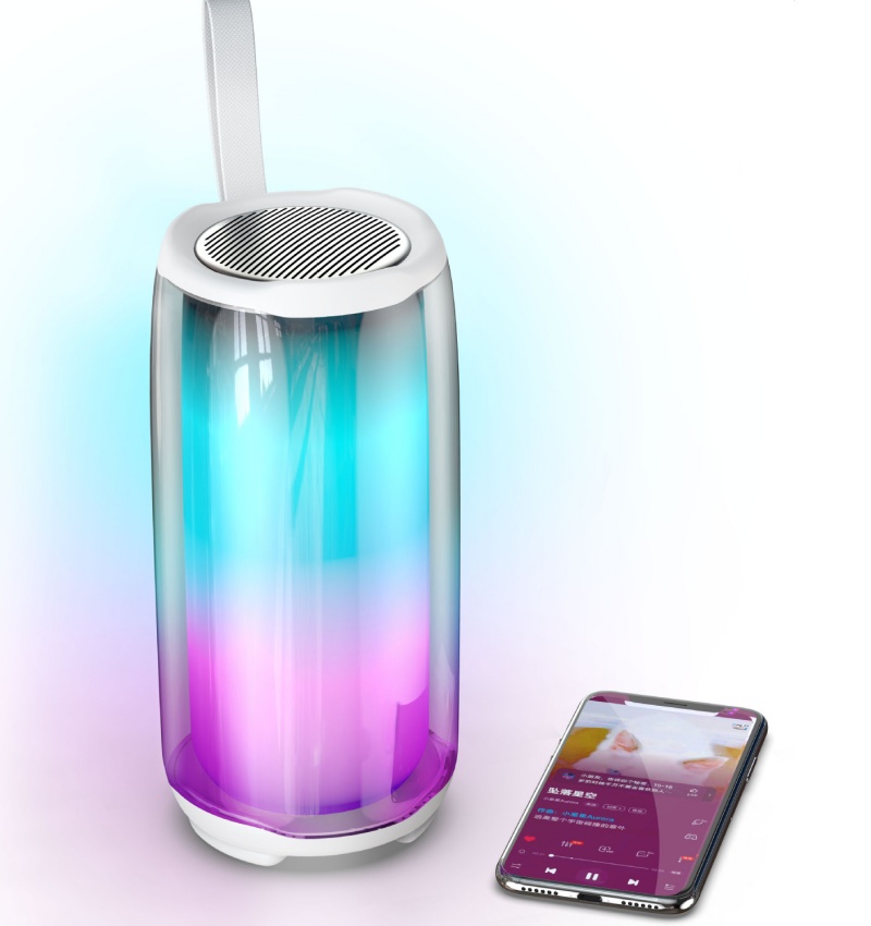Семья PULSE 5 Высококачественная беспроводная Bluetooth-колонка Портативная колонка RGB Атмосфера Лампа Аудио Бумбокс Открытый водонепроницаемый сабвуфер с микрофоном