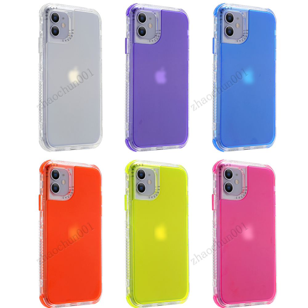 Defender Cases Clear Cover 3inFrame TPU avec airbags pour iPhone14 13 12 SamsungS22 Xiaomi