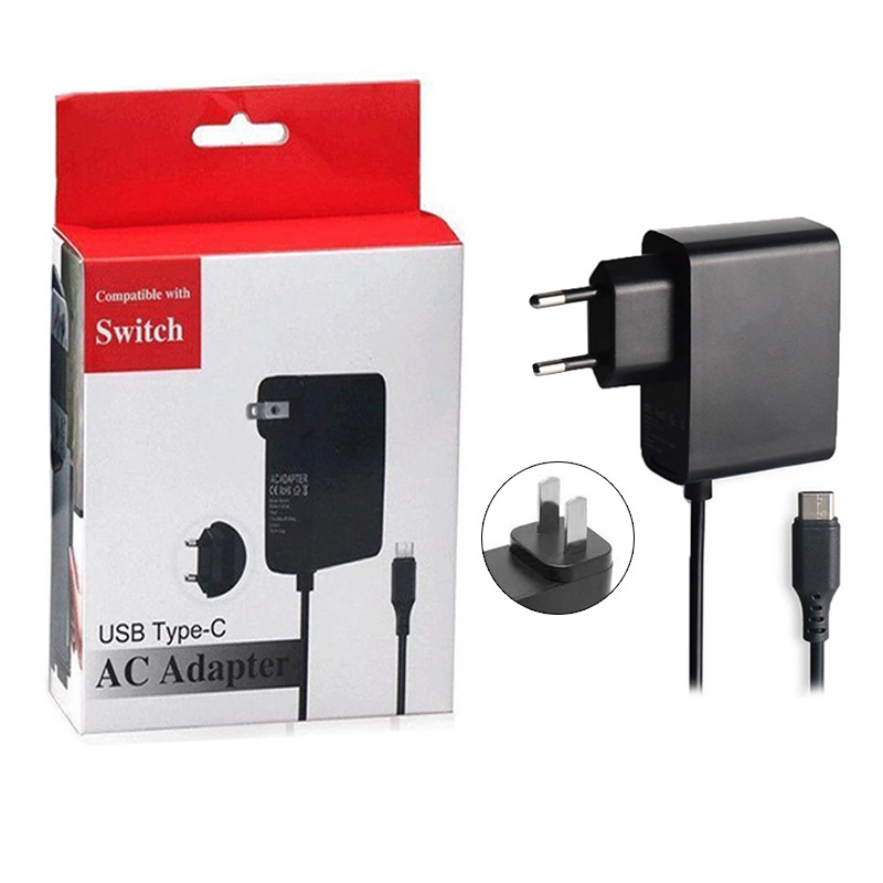 Nintendo Switch AC Adapter Travel Wall Charger Power Supply for NS Switch Lite 5V 2.4A EU US Plug with box package