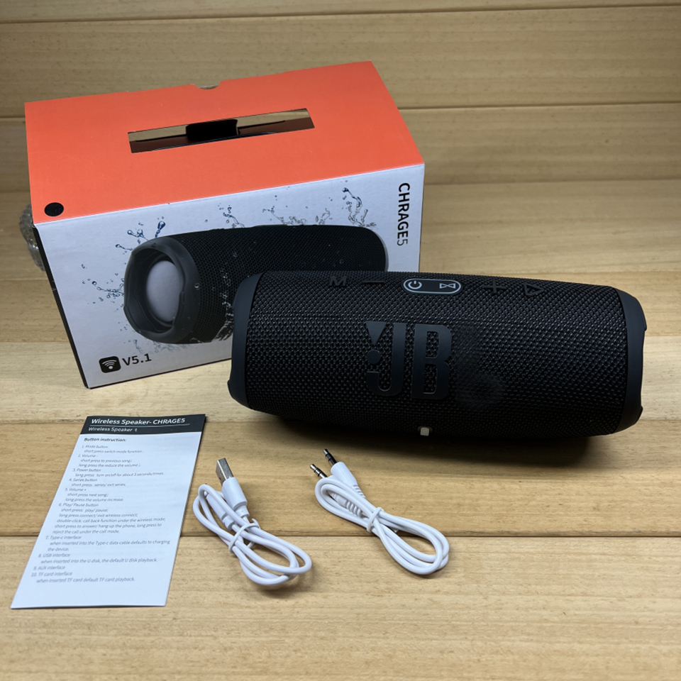 Charge 5 Speaker Portable Mini Bluetooth Subwoofer Waterproof Wireless Outdoor Speakers