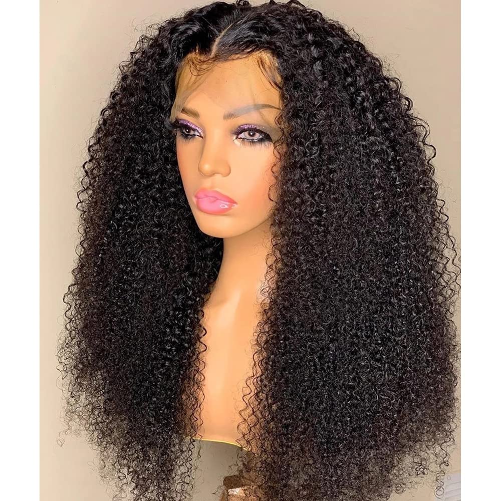 Kinky Curly Lace Frontal Human Hair Wigs 4x4 5x5 6x6 7x7 13x4 13x6 360 Full Lace Wigs for Women Natural Color Pre Plucked Glueless Wigs