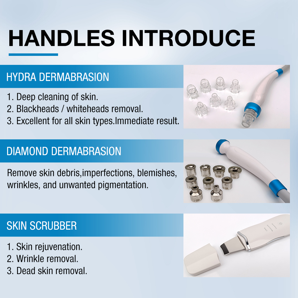 15 in 1 Professional hydra dermabrasion machine hydro microdermabrasion facial care skin equipment