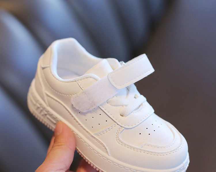Children Casual Shoes Mesh Sneakers Boys Sport Breathable Tennis Sneaker Baby Girls Spring Fashion Shell White Running Shoes Size 21-38