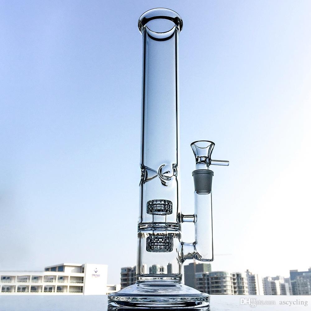 Matrix Tire Perc Glass Water Bongs Hookah Oil Rigs Fumer Pipe Bubbler avec 18mm Joint Percolator Male Female Ash Catchers Joint Adapter