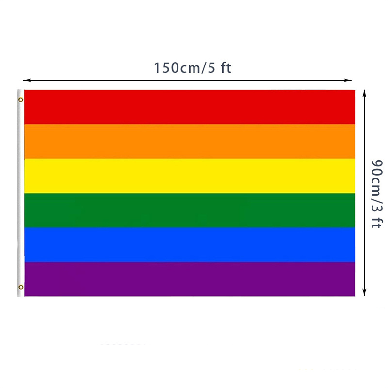 90x150cm 3x5 FTS Banner Flags LGBT Gay Pride Progress Progress Rainbow Flag готова отправить прямые заводы.