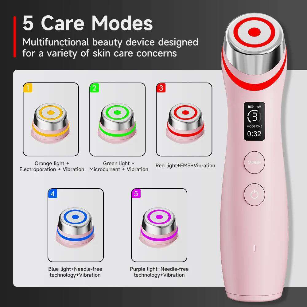 Ubilli Booster Pro Led Facial Therapy Beauty Wand Red Light Eye Massager For Skincare Rejuvenation Tool