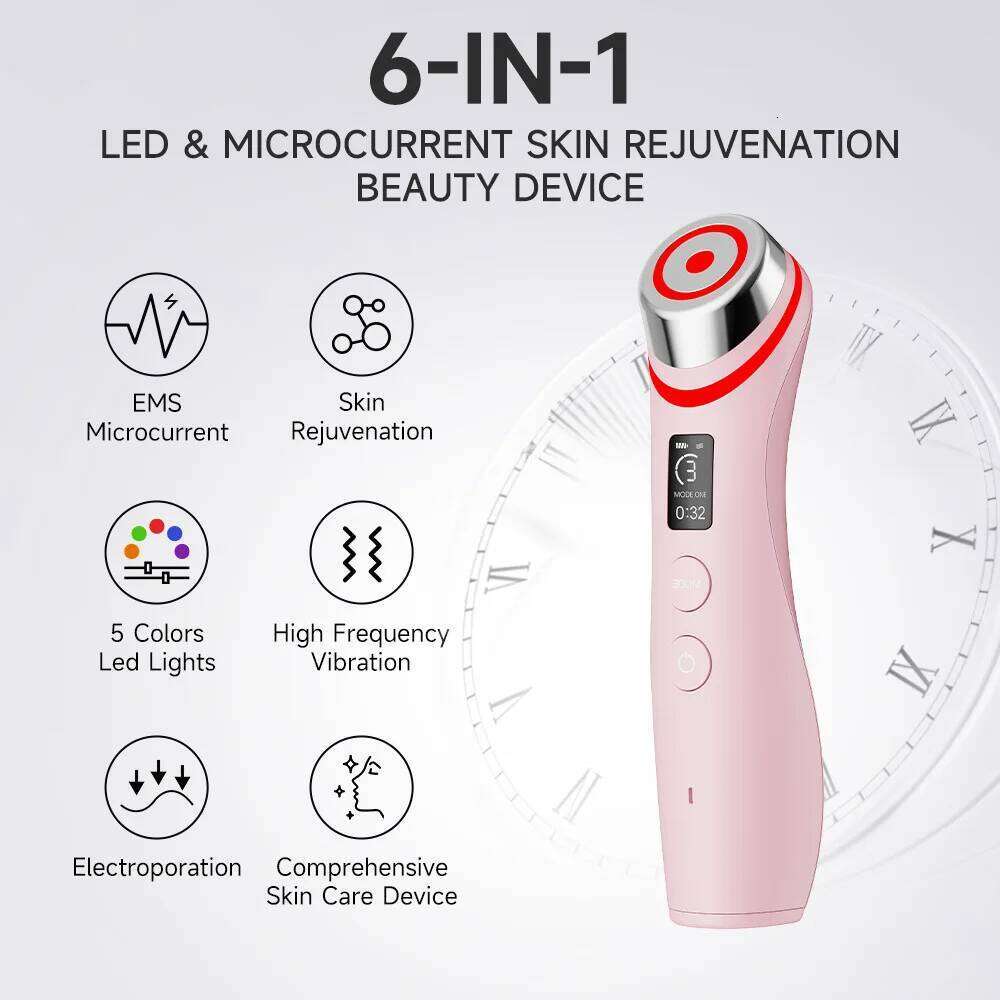 Ubilli Booster Pro Led Facial Therapy Beauty Wand Red Light Eye Massager For Skincare Rejuvenation Tool
