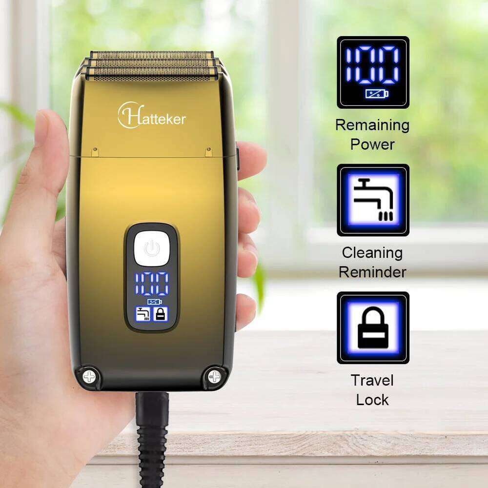 3-Blade System Rechargeable Shaver For Men Powerful Hair Beard Electric Razor Wet Dry Head Bald Shaving Hine