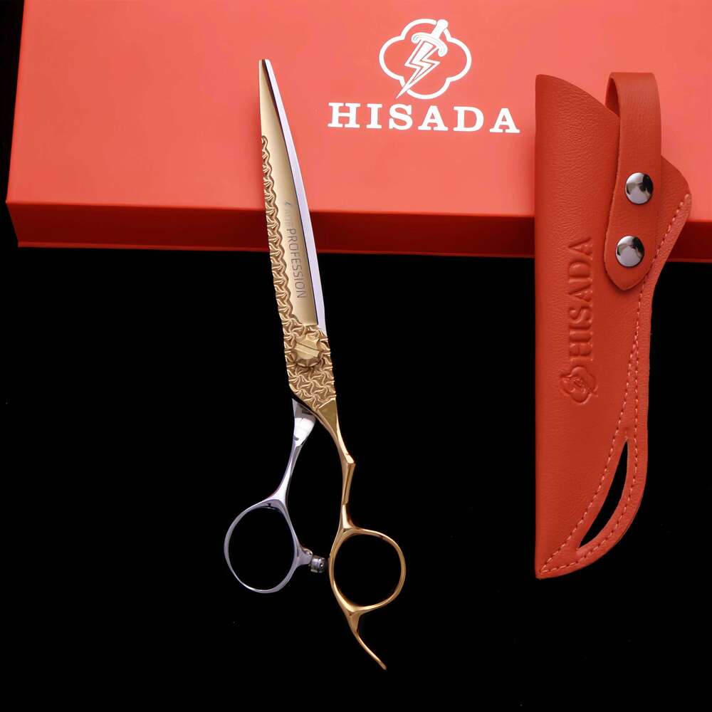 HISADA Professional Barber 7.0 Inch Hair Set Vg10 Material Hairdressing Scissors Hairdressing Accessories