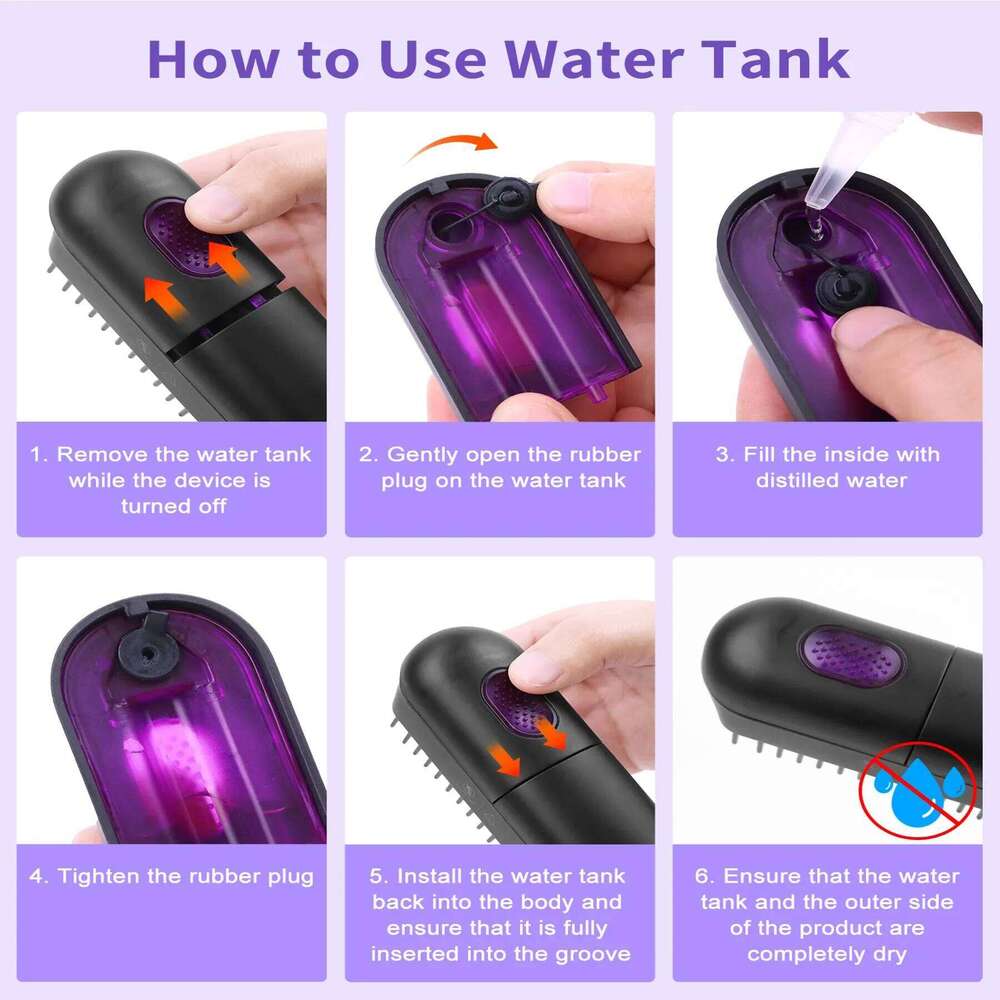 Hot Straightener Electric Negative Ion Heating Comb For Men Beard Straightening Brush Wet Dry Use Quick Hair Styler