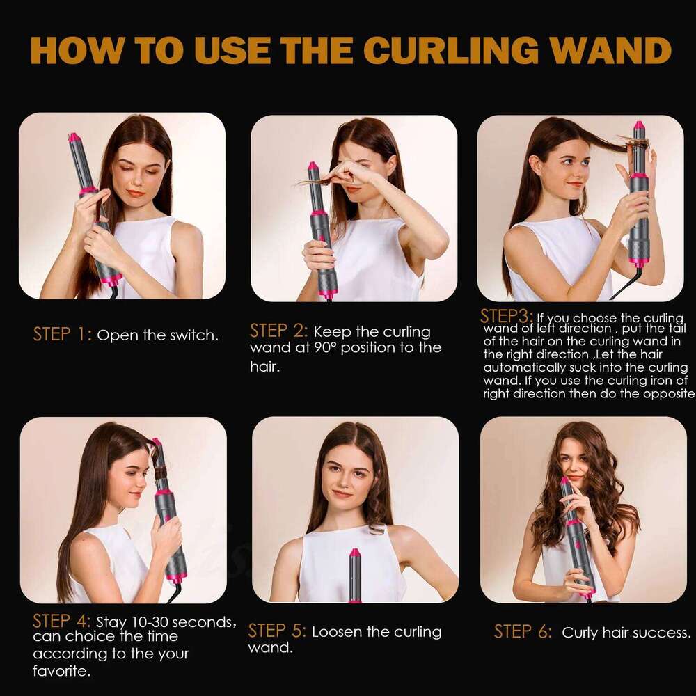 5-In-1 Electric Dryer, Iron, Multifunctional Home Hair Care Curling Iron Styling Set