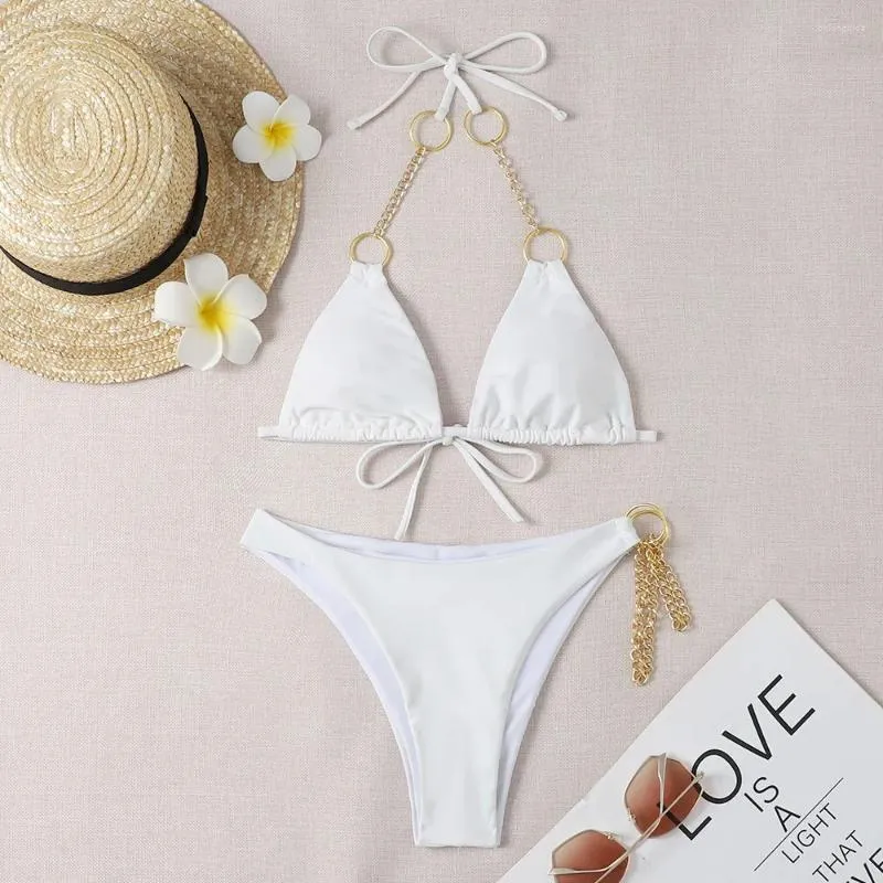 Costumi Da Bagno Femminile Sexy Micro Bikini Donne Halter Halter
