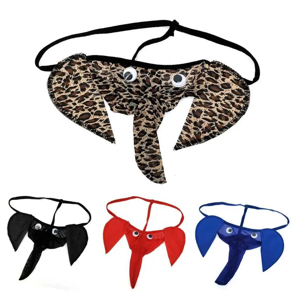 Sous Pants Éléphant Masque Thong G String Homme Sexy Pinis Sac Amusant Sous Vêtements Gay New