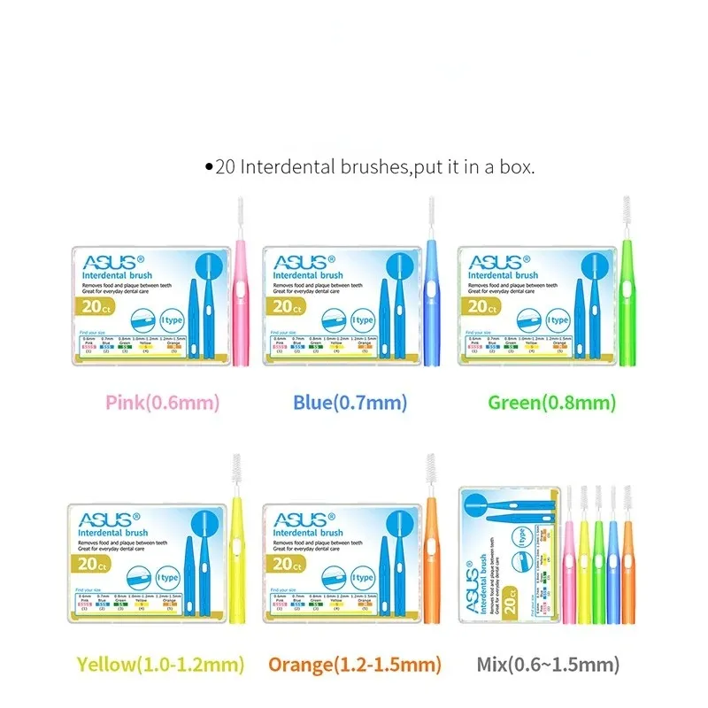 NEW Interdental brush cleaning between teeth oral care toothpick dental tool floss orthodontic shape tooth brush