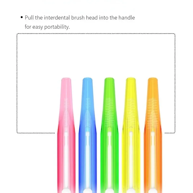NEW Interdental brush cleaning between teeth oral care toothpick dental tool floss orthodontic shape tooth brush