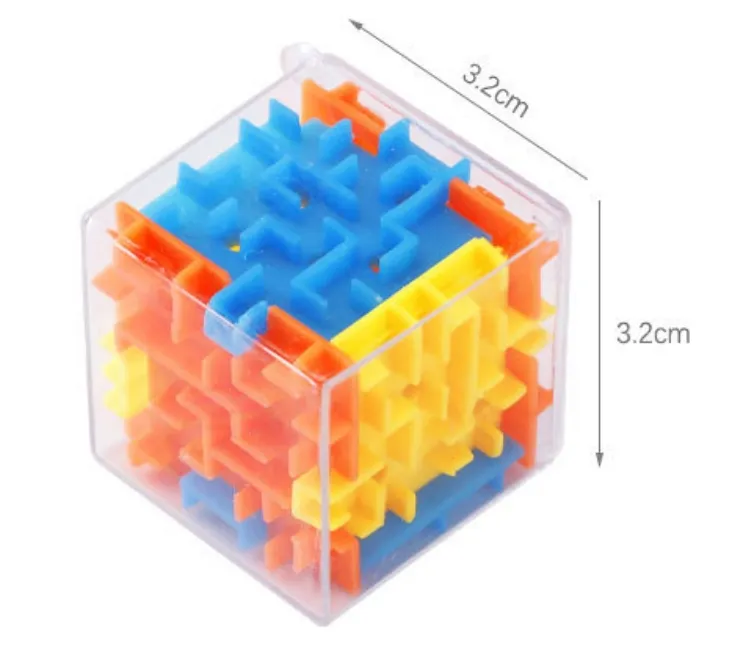 Magic Magnetic Cube Fidget Toy Infinite Cube Early Education Toys Transparent 3D Small Magic Cube Walking Beads Dody Maze Marbles Adult Decompression Cube Toys