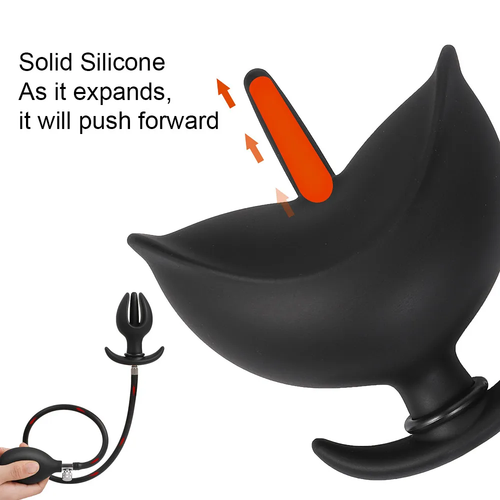 Sexy Set Silicone Inflated Anal Plug Dildo Anal Plug For Women Man Prostate Massage Vaginal Anus