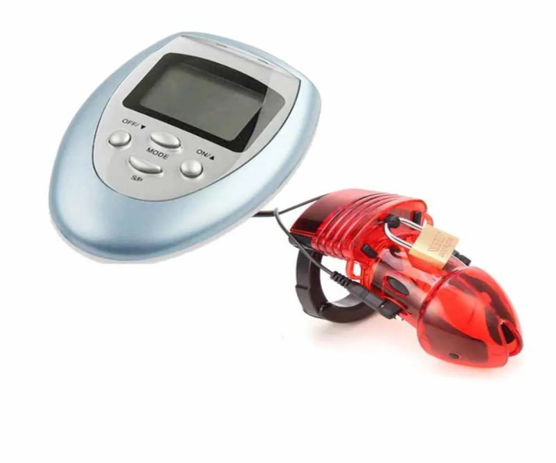 Electro Sex Toy Choque Eléctrico Dispositivo De Castidad Masculina