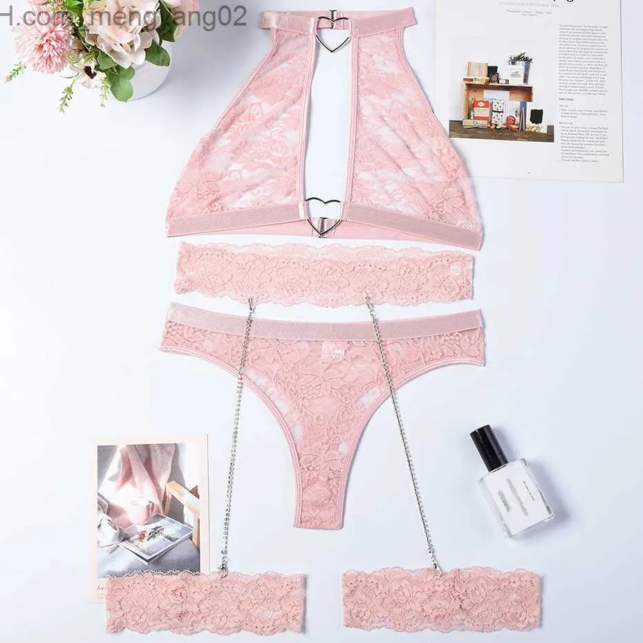 Sexy Set Jsy Sexy Bra And Panties Set Lingerie Blue Lace Womens