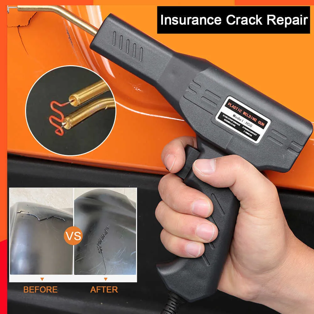 Bumper Plastic Welder Hot Staple Gun Kit Temperature Welding Tool For Auto Body Fender Fairing