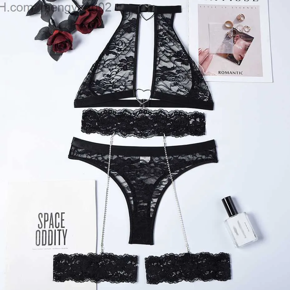 Sexy Set Jsy Sexy Bra And Panties Set Lingerie Blue Lace Womens