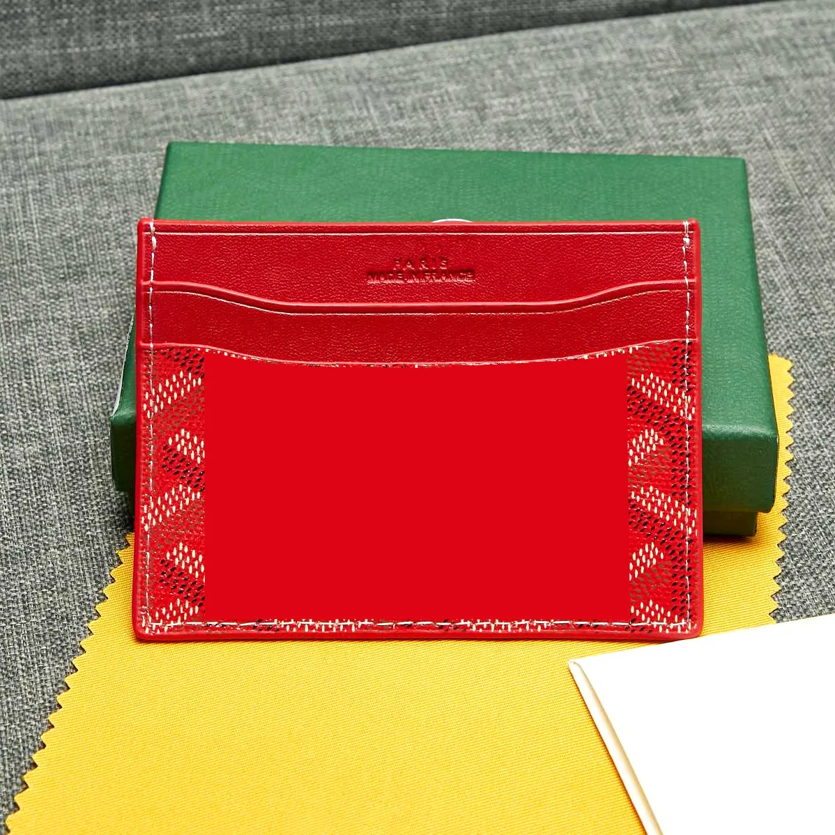 7A quality gy Leather wallets Designer Card Holder coin purse Men and women wallet  card holder Key Ring Credit With box wholesale