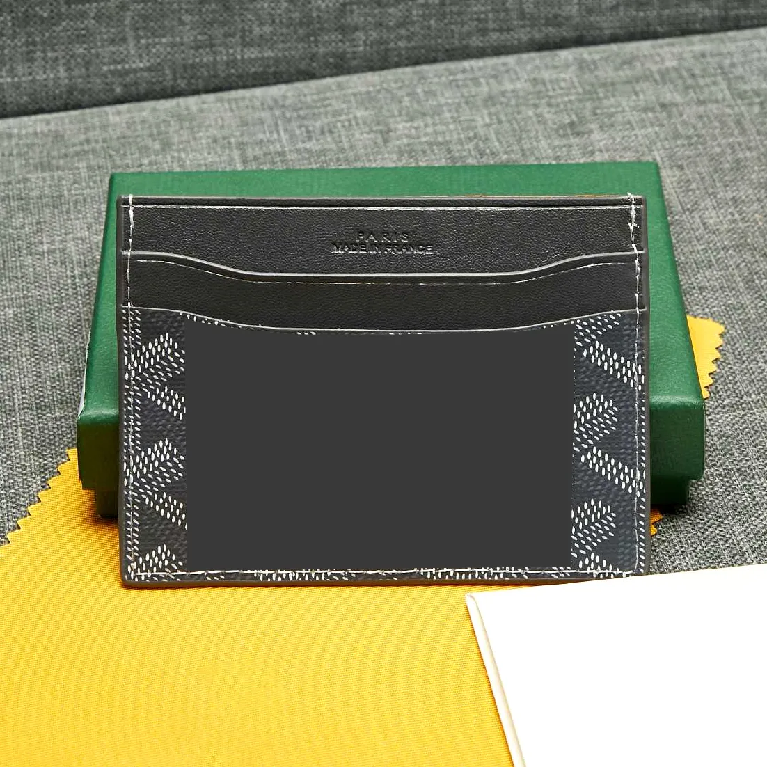 7A quality gy Leather wallets Designer Card Holder coin purse Men and women wallet  card holder Key Ring Credit With box wholesale