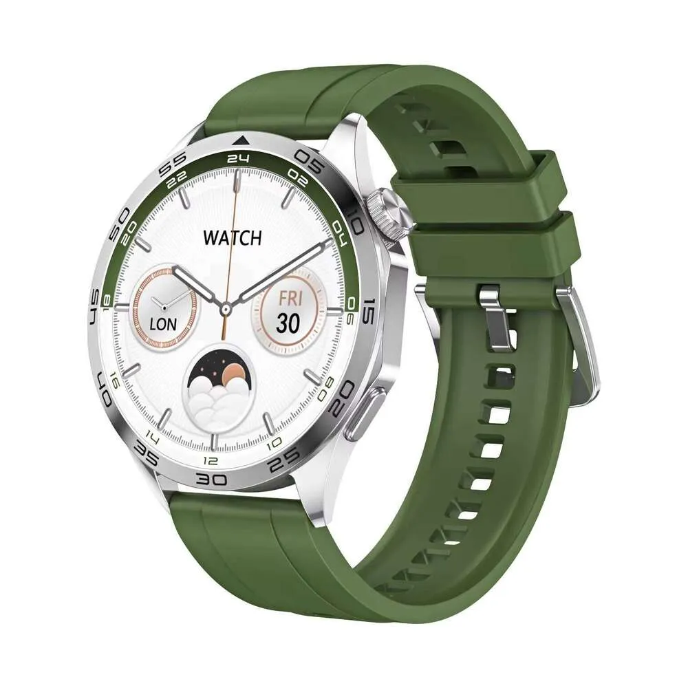 DHgadgets Men Smart HD Replaceable Strap 1.43" AMOLED Business BT Call Health Watch for Sport Heart Rate Monitoring Smartwatch