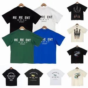 2023 Summer Mens T shirts Loose Fashion Brands Cottons Tops Man s shirt Luxurys Clothing Street letters Graphic printing Tees Sleeve Clothes Tshirts