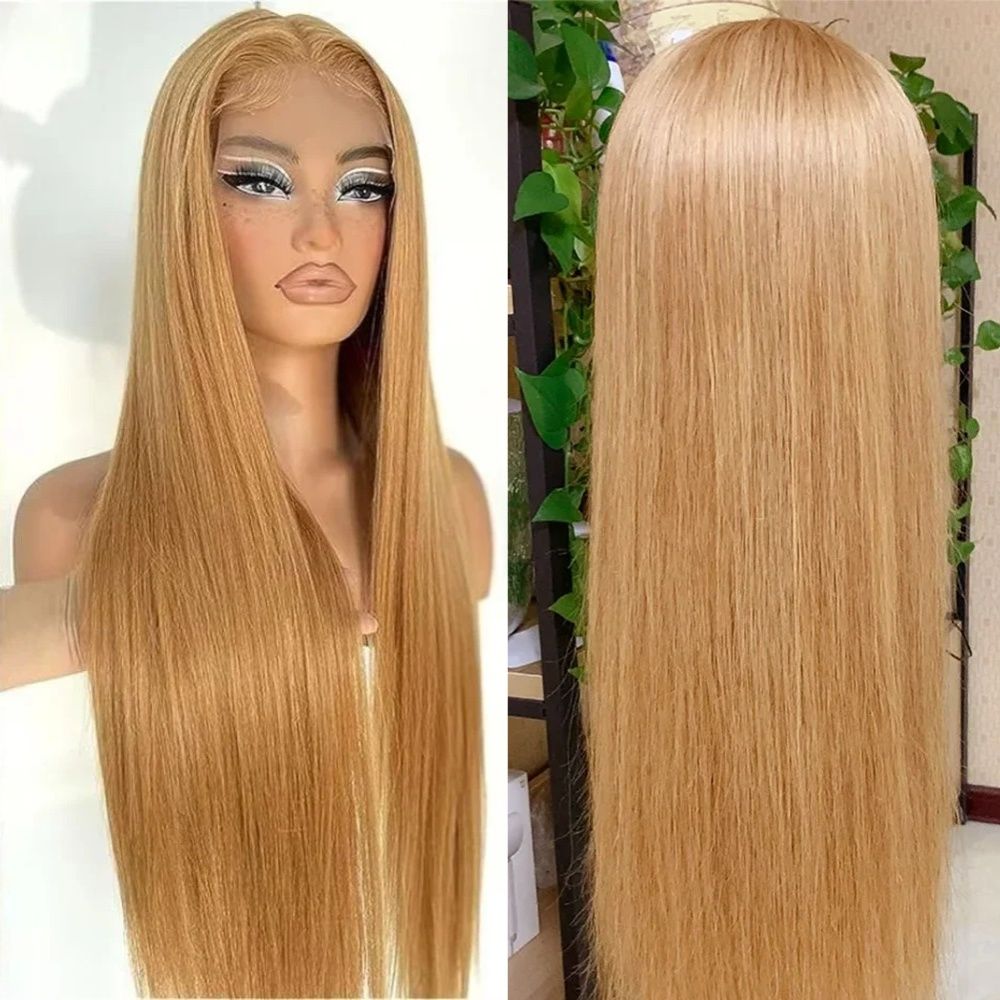 Honey Blonde Straight Lace Front Wig