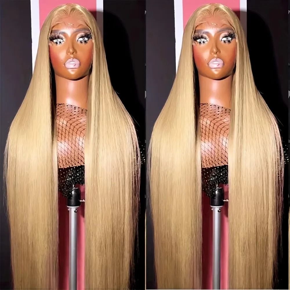 Honey Blonde Straight Lace Front Wig view 3