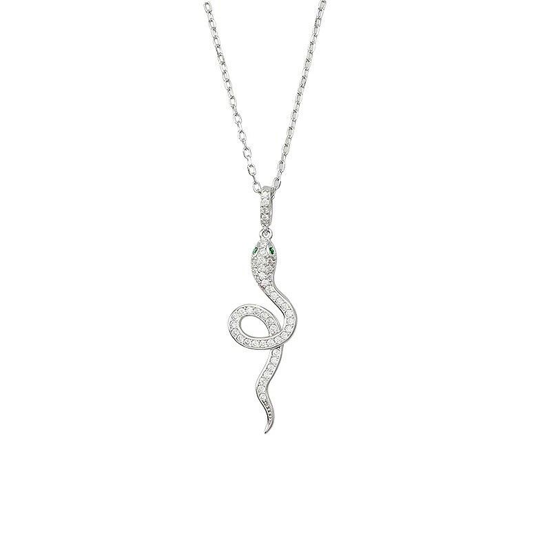 S925 Sterling Silver Snake Necklace For Women - Image 5