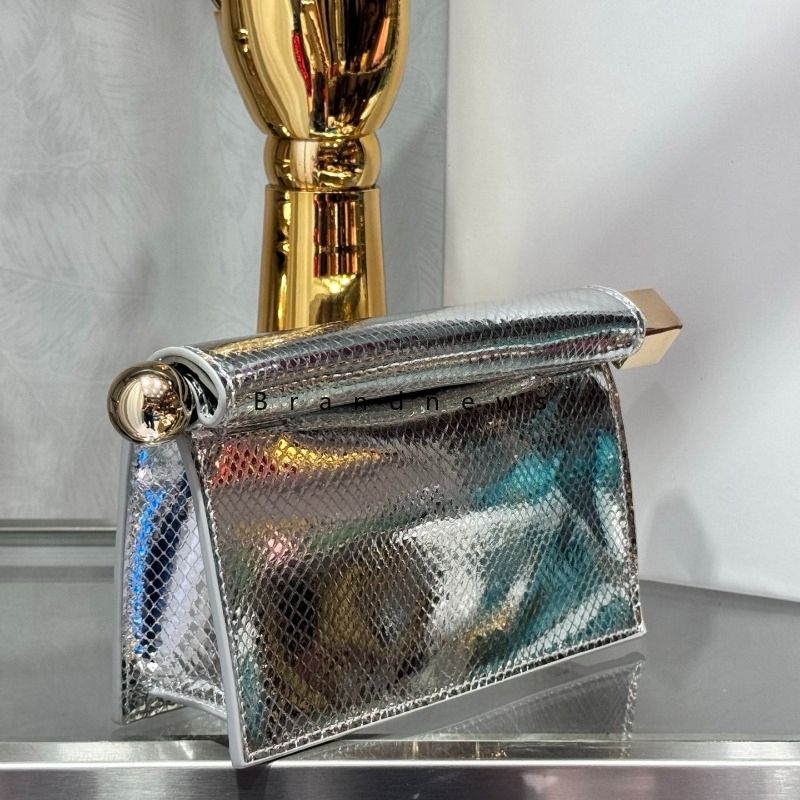 Real Sheep Leather Take Out Silver Metallic Clutch... From Sallybettering, &Price; | DHgate.Com - Image 3