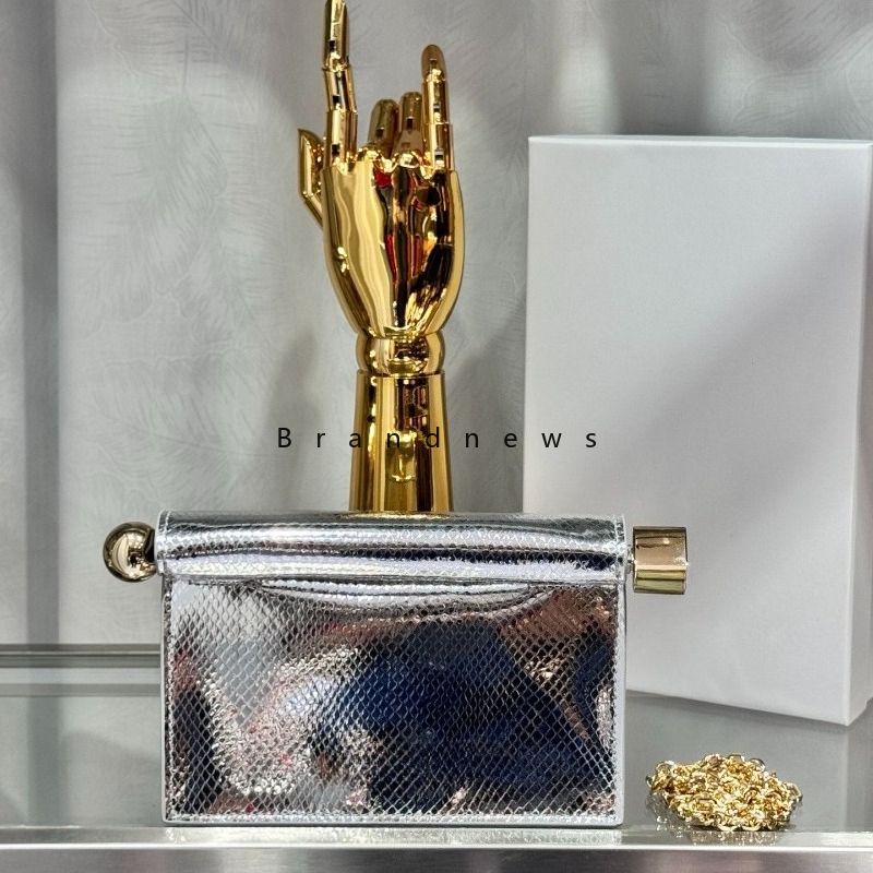 Real Sheep Leather Take Out Silver Metallic Clutch... From Sallybettering, &Price; | DHgate.Com - Image 2