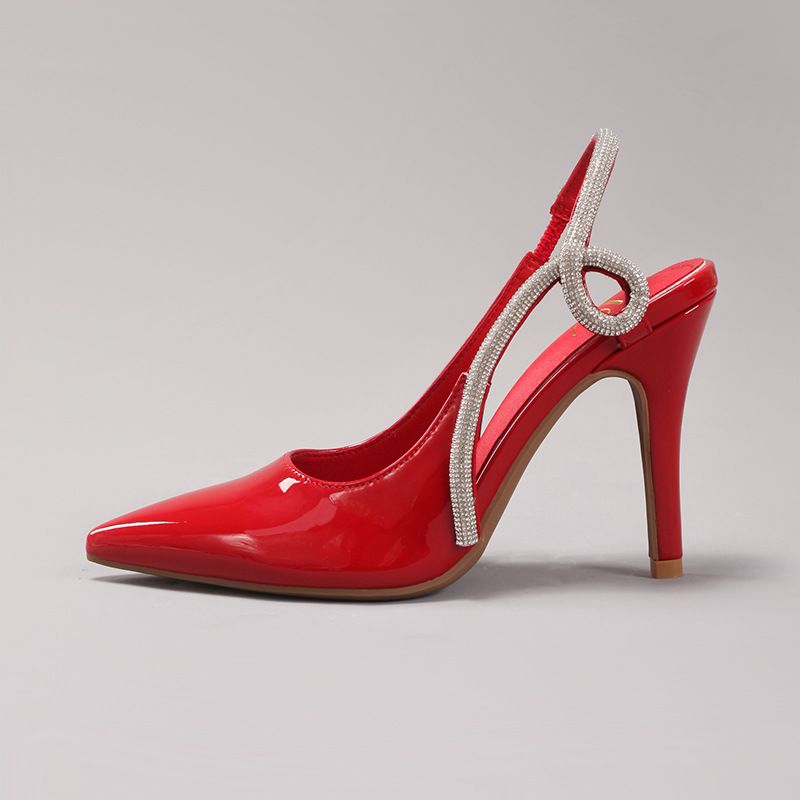 Luxury Premium 2026s New Hots Crystal Embellished Pointed Toe Slingback Sandals Women's Evening Wedding Party Heels_voghion.com