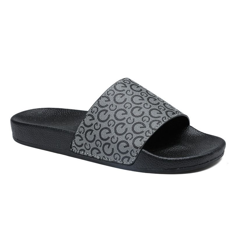 Neue Herren-Slipper mit Buchstabenprint in Übergrößen (39–47) für den Sommer, ideal für Strand und Outdoor-Aktivitäten – Schwarz, Blau, Braun (2026)_voghion.com