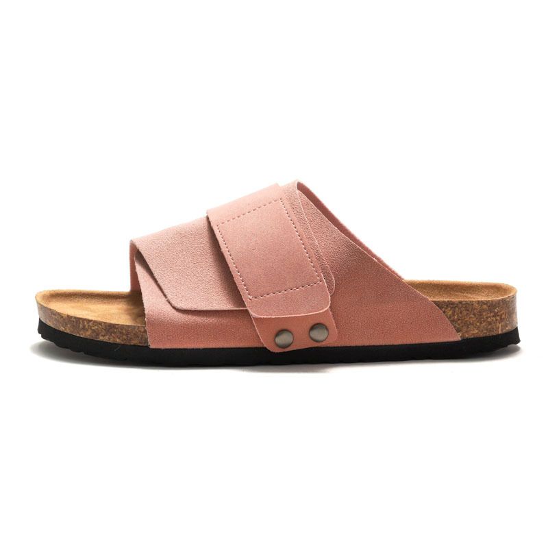 RUIZUSTOCK Women's Outdoor Summer New Arrival Chunky Heel Wide Size Comfortable Skin Friendly Black Plain_voghion.com