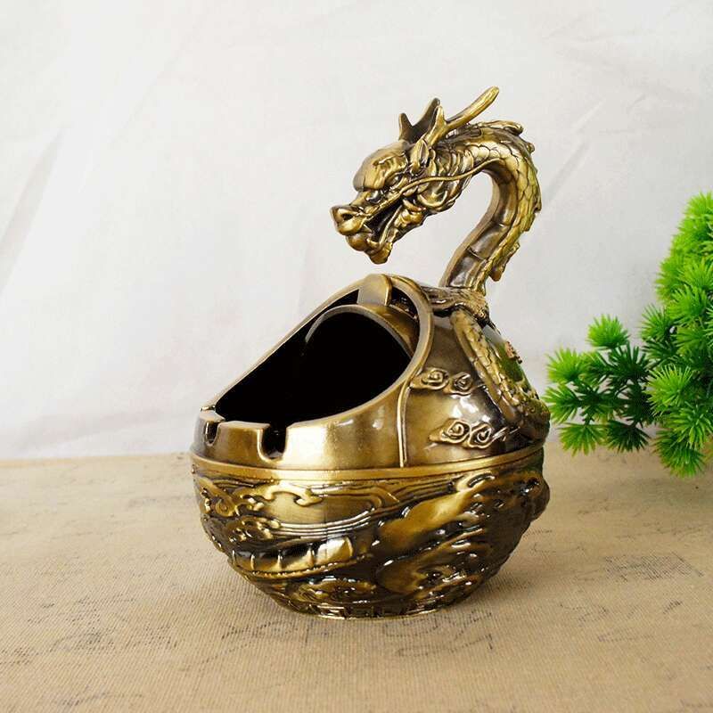 Electroplated Zodiac Dragon Ashtrays Windproof,.. - Image 5