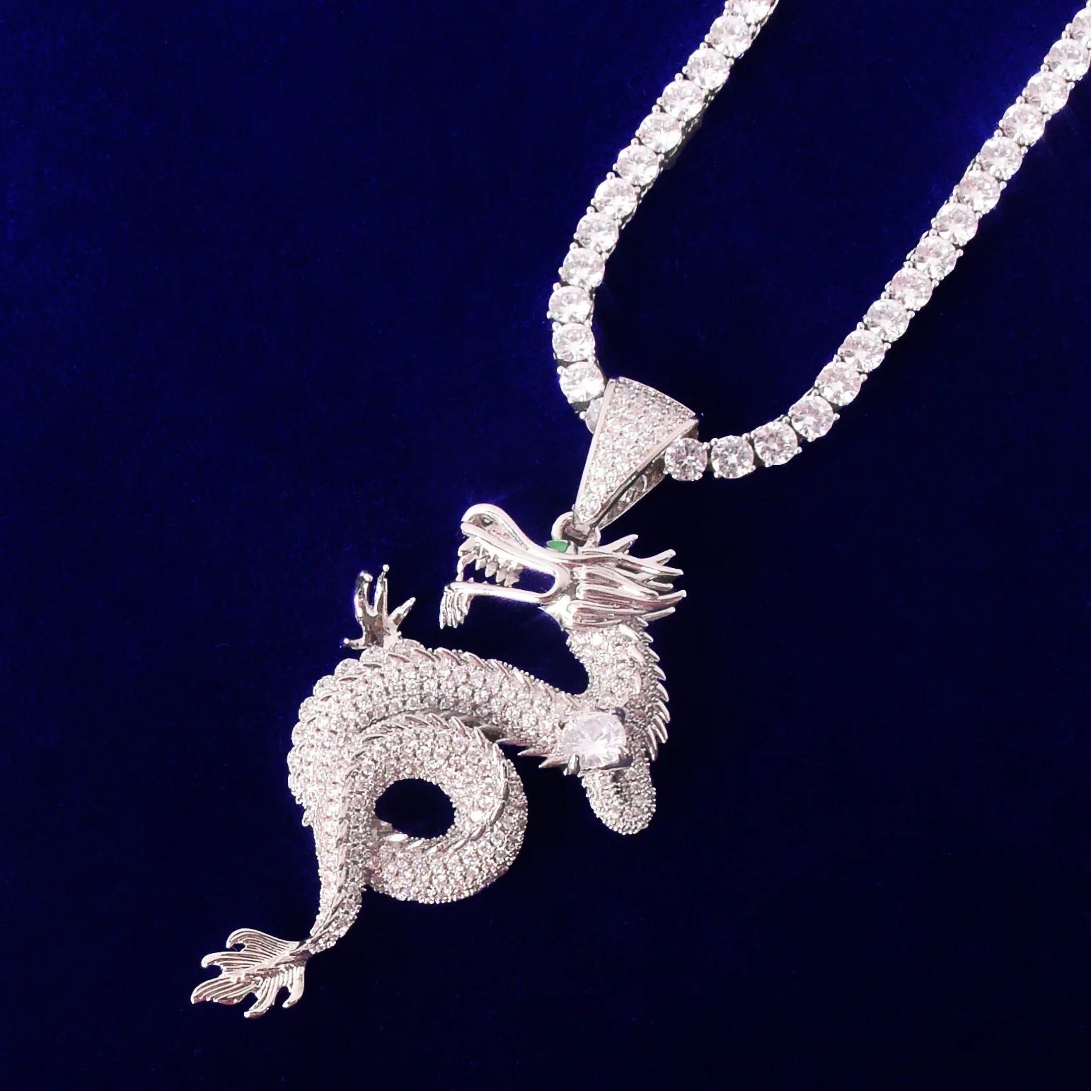 Zodiac Dragon Retro Gold Plated Hip Hop Pendant - Image 4