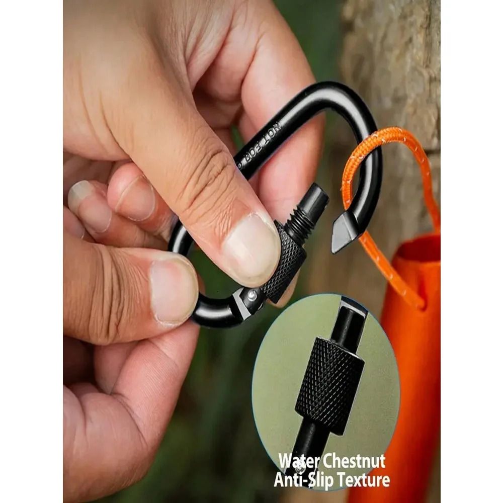 Outdoor Mountain Climbing Carabiners Aluminum Alloy 3 Outdoor Mountain Climbing Carabiners Aluminum Alloy - Image 3