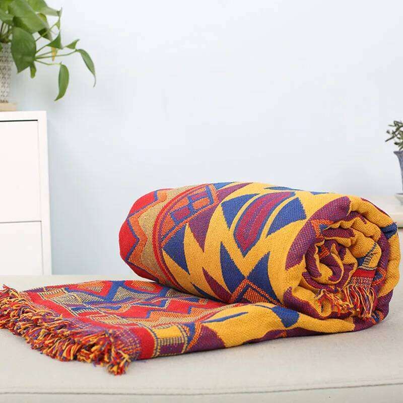 Bohemia Knitted Cotton Blanket Reversible Jacquard... From Lucilius66, &Price; | DHgate.Com | Better Than Pottery Barn, Crate & Barrel. 2 Bohemia Knitted Cotton Blanket Reversible Jacquard... From Lucilius66, &Price; | DHgate.Com | Better Than Pottery Barn, Crate & Barrel. - Image 2