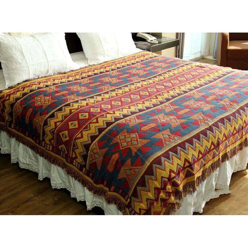 Bohemia Knitted Cotton Blanket Reversible Jacquard... From Lucilius66, &Price; | DHgate.Com | Better Than Pottery Barn, Crate & Barrel. 5 Bohemia Knitted Cotton Blanket Reversible Jacquard... From Lucilius66, &Price; | DHgate.Com | Better Than Pottery Barn, Crate & Barrel. - Image 5