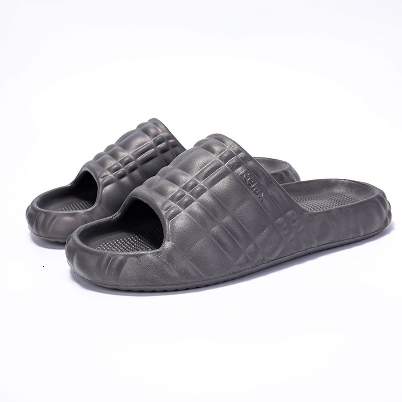Slides Couple Ultra Light Trendy Plaid Pattern EVA Slippers Summer Outdoor Beach Sandals Fashionable Non Slip Solid_voghion.com