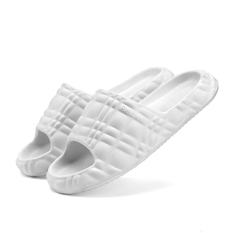 Women's Fashion Grid Design Slippers Comfortable Lightweight EVA Slides For Home Sandals Fashionable Non Slip Solid_voghion.com