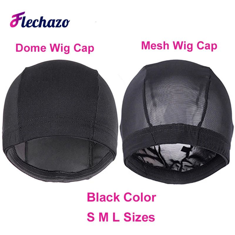 3Pcs Glueless Wig Caps Black Mesh Wig Cap For Making view 2