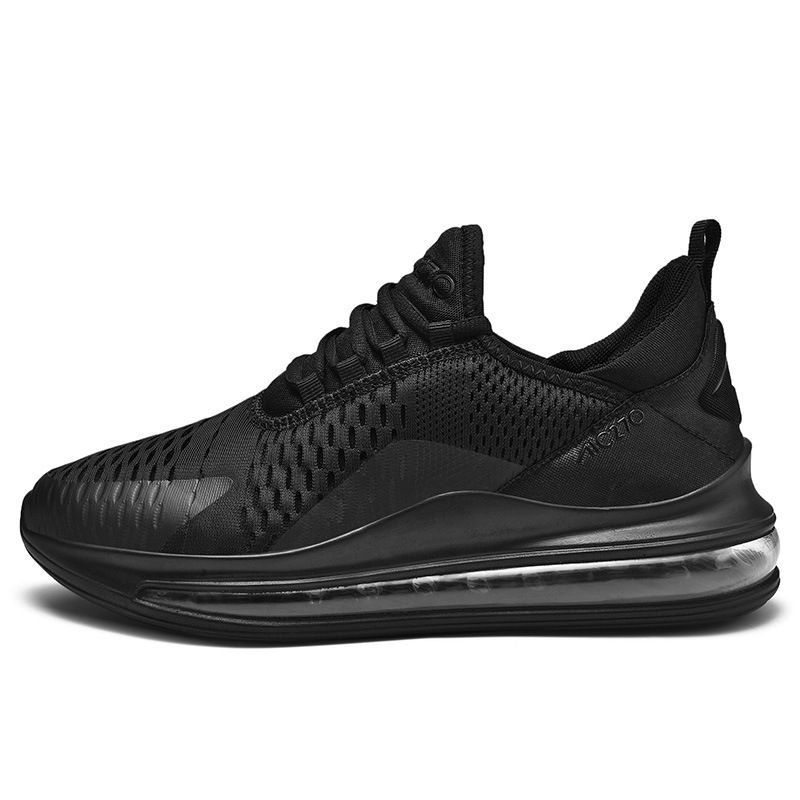 Mens Air Cushion Running Shoes Breathable Knit Athletic Sneakers_vogvips.com