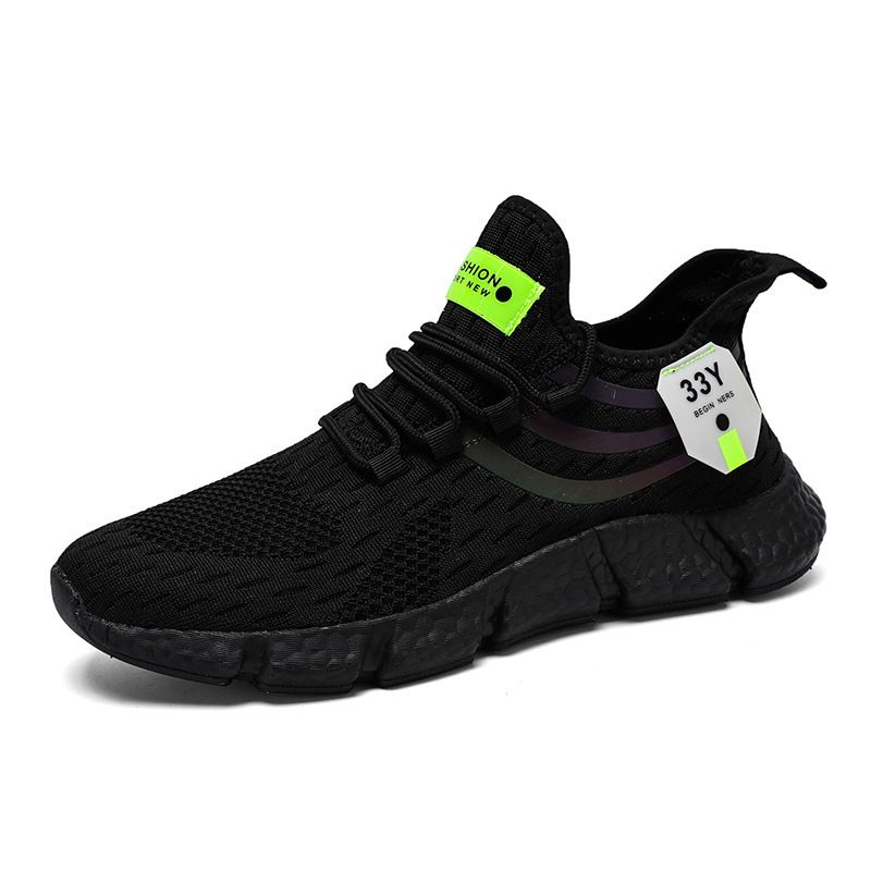 Atmungsaktive Laufschuhe aus Mesh für Damen und Herren, leichte Strick-Sportschuhe_voghion.com