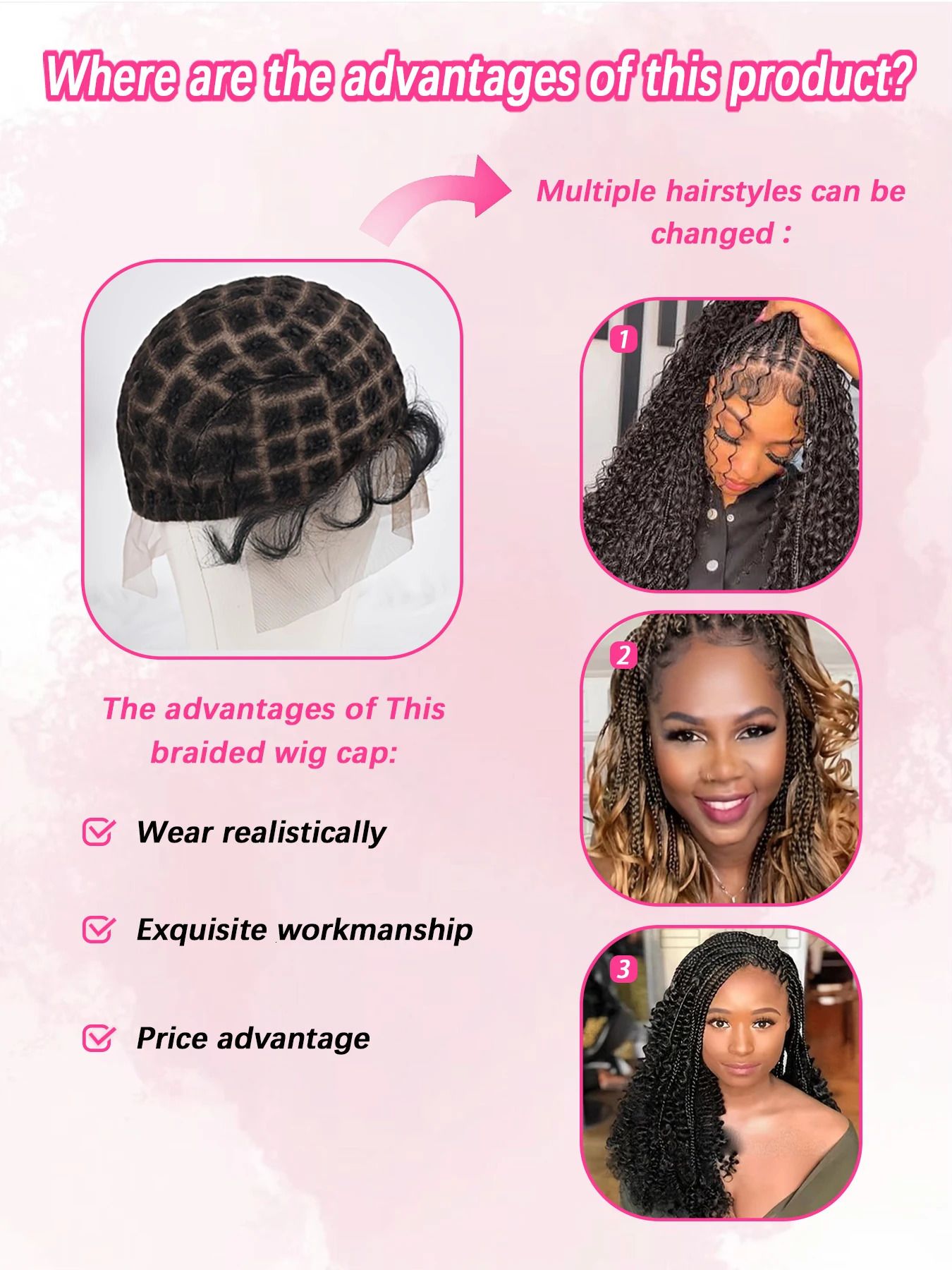 Gray Full Lace Sport Faux Loc Wig with Baby hair detail view 2