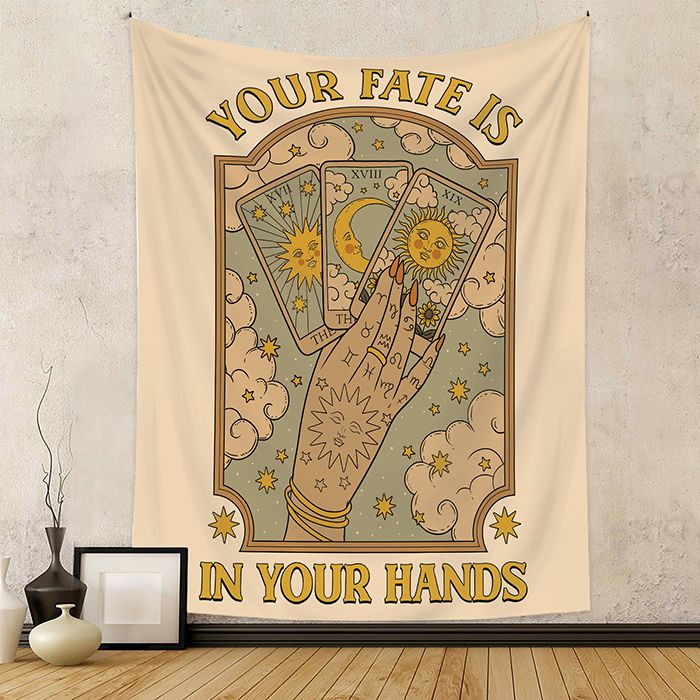 Psychedelic Witchcraft Tarot Cat Tapestry Wall... - Image 2