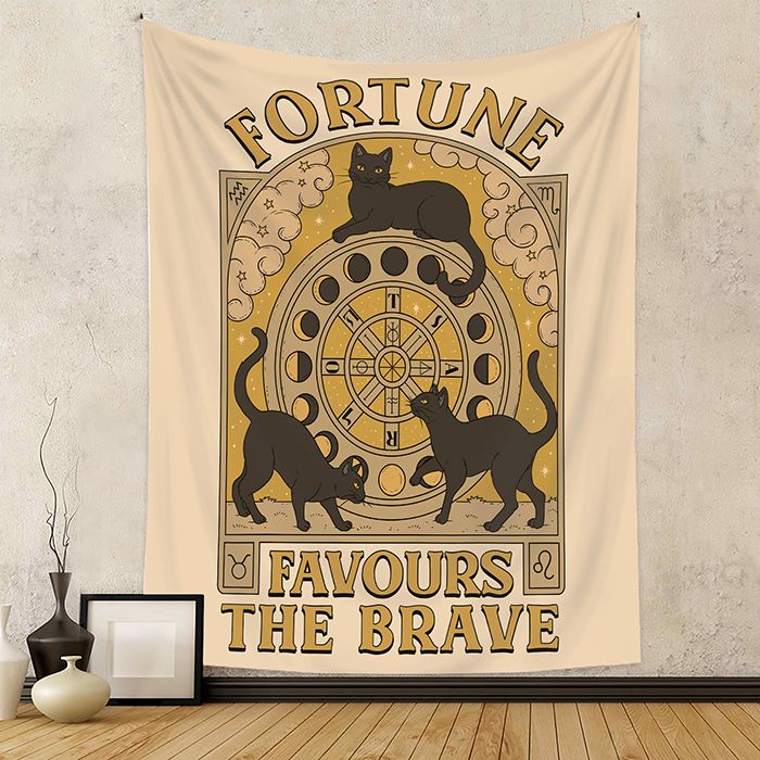 Psychedelic Witchcraft Tarot Cat Tapestry Wall... - Image 4